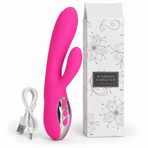 Vibrador Recargable Joker Rosado de Doble Estimulación