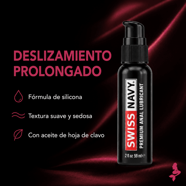 Lubricante anal Swiss Navy en 1 oz, 2 oz y 4 oz