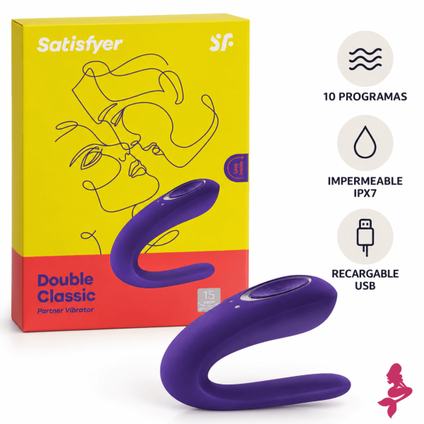 Satisfyer Double Classic recargable con 10 programas